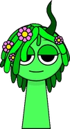 Sprunki Green (Vineria) - Groovy Beat Character